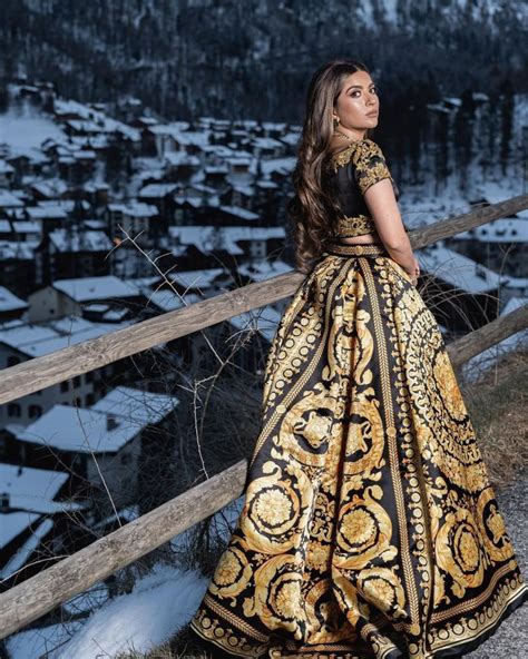 This Influencer Wore A Versace Lehenga At Her .